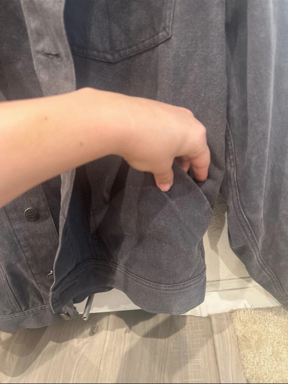 Men's Patagonia Gray Denim Jacket - Picture 3 of 6